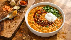 Masoor Dal in 20 Minuten – cremiges indisches Linsen-Dal mit Ghee-Tadka