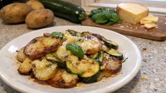 Kartoffel-Zucchini-Pfanne mit Gouda: knusprige Bratkartoffeln aus nur einer Pfanne