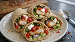Knusprige Hähnchen-Wraps mit Vollkorn – schnell gemacht und ideal fürs Büro