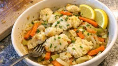 Kabeljau-Gemüse-Auflauf aus dem Ofen: unkompliziert, saftig und wunderbar leicht