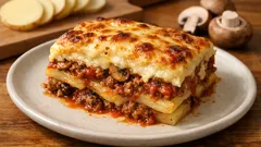 Kartoffel-Lasagne mit Hackfleisch und Champignons – so gelingt sie ohne Nudelplatten