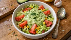 Frisée-Salat mit cremigem Avocadodressing – in 10 Minuten fertig