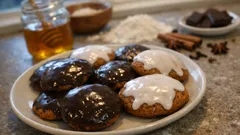 Saftige Honig-Lebkuchen mit Zartbitterschokolade – bleiben tagelang weich